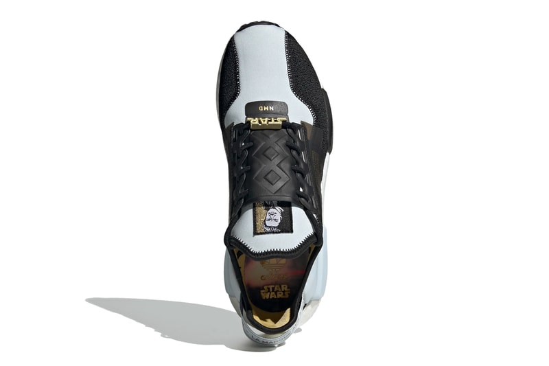 star wars adidas originals nmd r1 v2 lando calrissian FX9300 sky tint core black gold metallic official release date info photos price store list buying guide