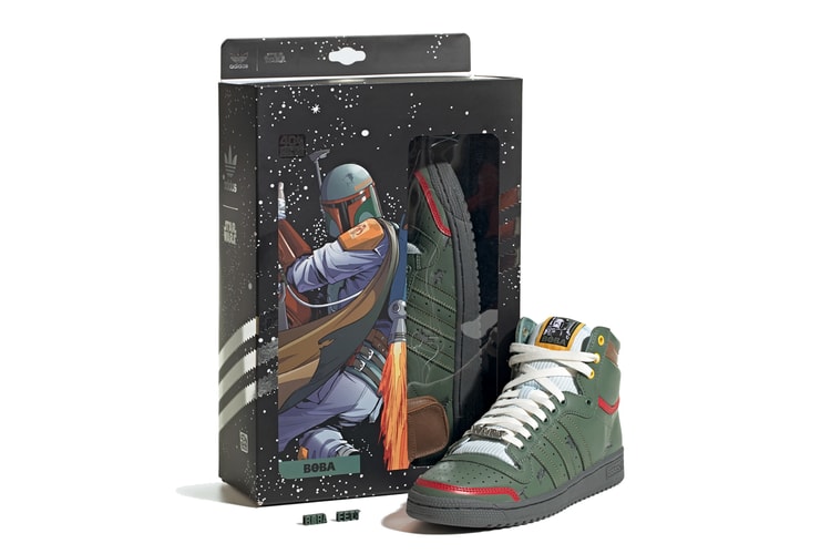 Boba Fett Jets Onto the 'Star Wars' x adidas Top Ten Hi