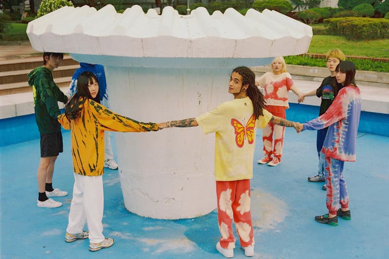 Sundae School Pre-Fall 2020 Collection Lookbook "The Butterfly Dream" Zhuang Zi poem graphics t-shirts tie-dye hoodies sweatpants long sleeves freedom