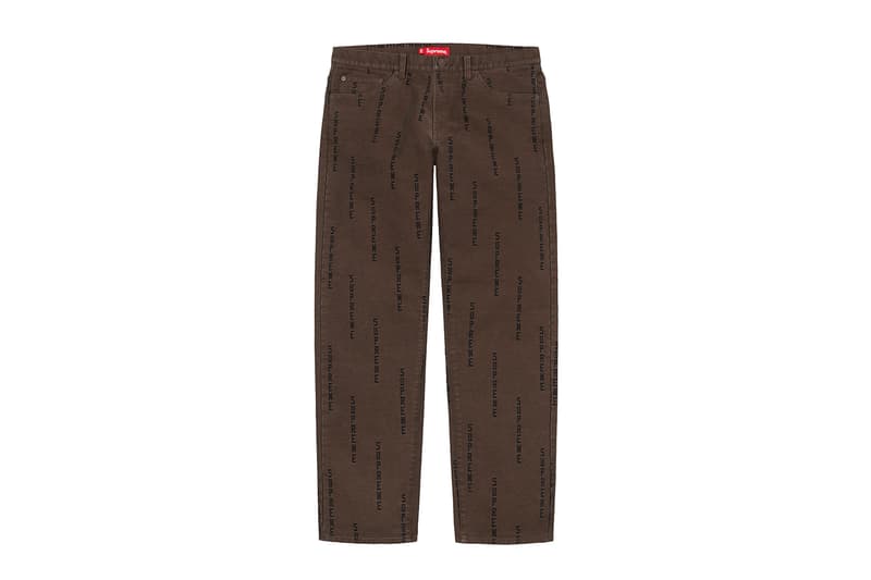 Supreme Fall/Winter 2020 Pants Release Info Date Buy Price Jeans Sweatpants Trousers Overalls