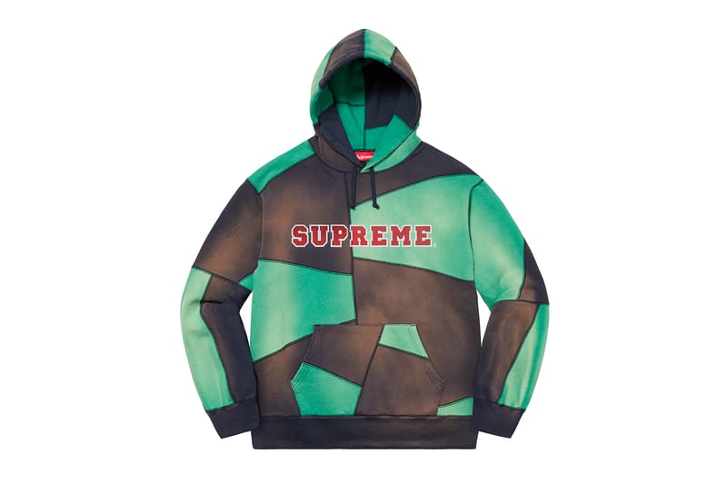 supreme patch hoodie