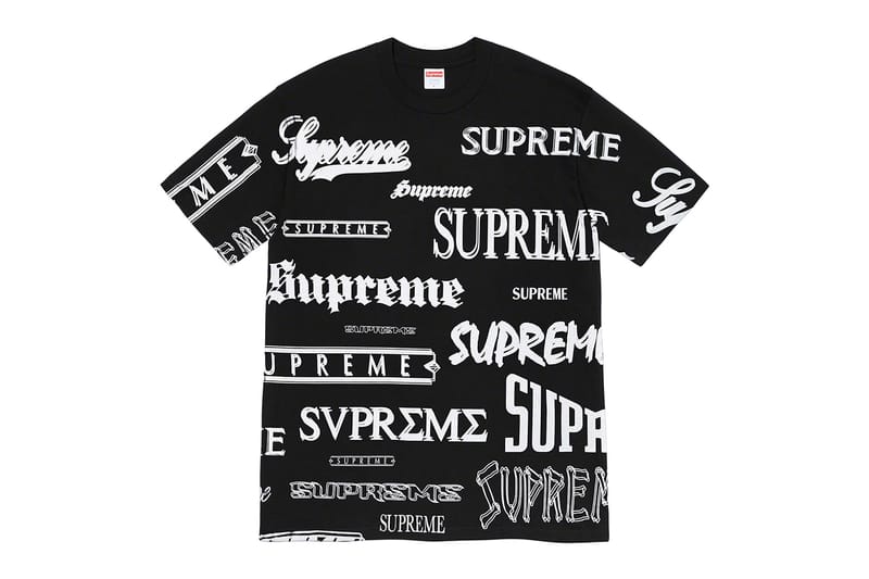 all black supreme shirt