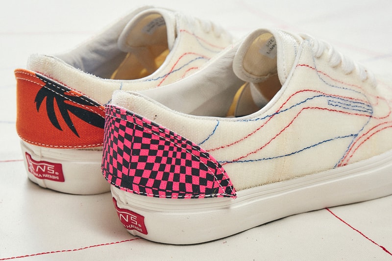 taka hayashi vault by vans diy pack sk8 hi old skool patches velcro white red blue official release date info photos price store list buying guide