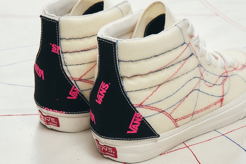 taka hayashi vault by vans diy pack sk8 hi old skool patches velcro white red blue official release date info photos price store list buying guide