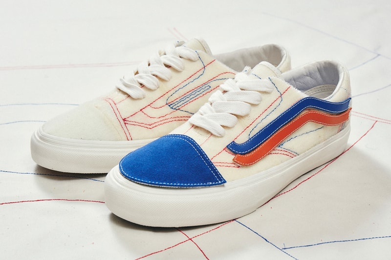 taka hayashi vault by vans diy pack sk8 hi old skool patches velcro white red blue official release date info photos price store list buying guide
