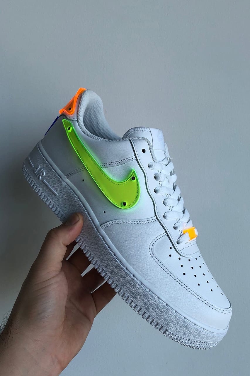 Neon Acrylic to Nike Air Force 1 