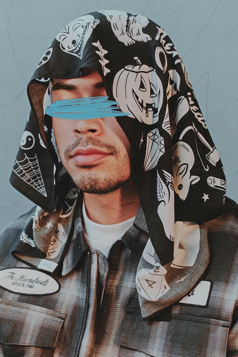 The Hundreds Artist Series Bandanas Collection charity Anna Weyant, Mike Giant, Amir H. Fallah, Greg Ito donation relief foundation design