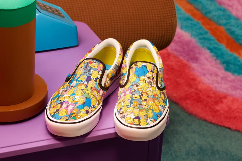 the simpsons homer marge bart lisa maggie liberar informações vans chukka sk8-hi slip on detalhes do vestuário comprar policial comprar