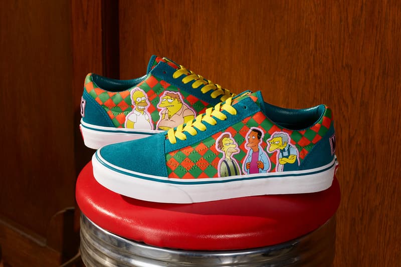 the simpsons homer marge bart lisa maggie liberar informações vans chukka sk8-hi slip on detalhes do vestuário comprar policial comprar