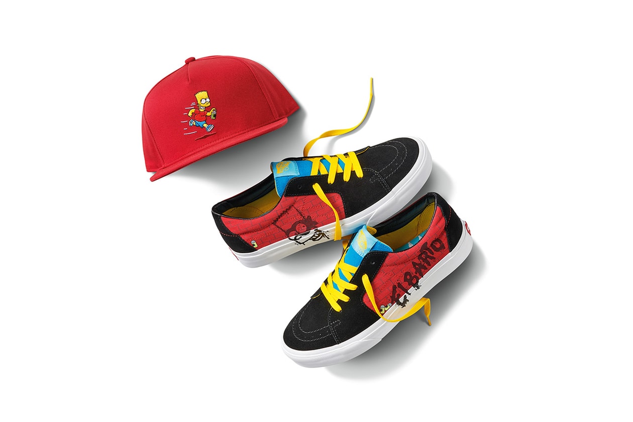 the simpsons homer marge bart lisa maggie release information vans chukka sk8-hi slip on apparel details buy cop purchase