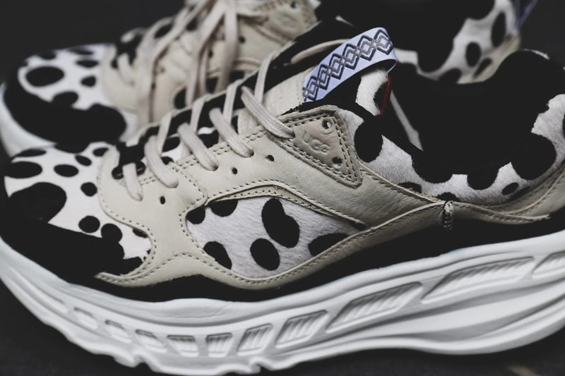 ugg ca805 sneaker Dalmatian white black dog print atmos official release date info photos price store list buying guide
