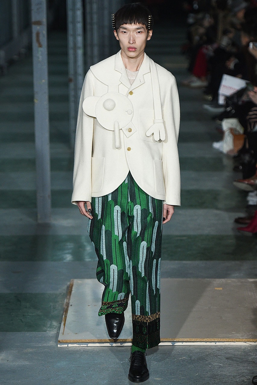 Walter Van Beirendonck Calls Out Louis Vuitton, Virgil Abloh antwerp six designer runway show ss21 spring summer 2021 copycats imitation fake sunglasses jacket attachment stuffed plush animal