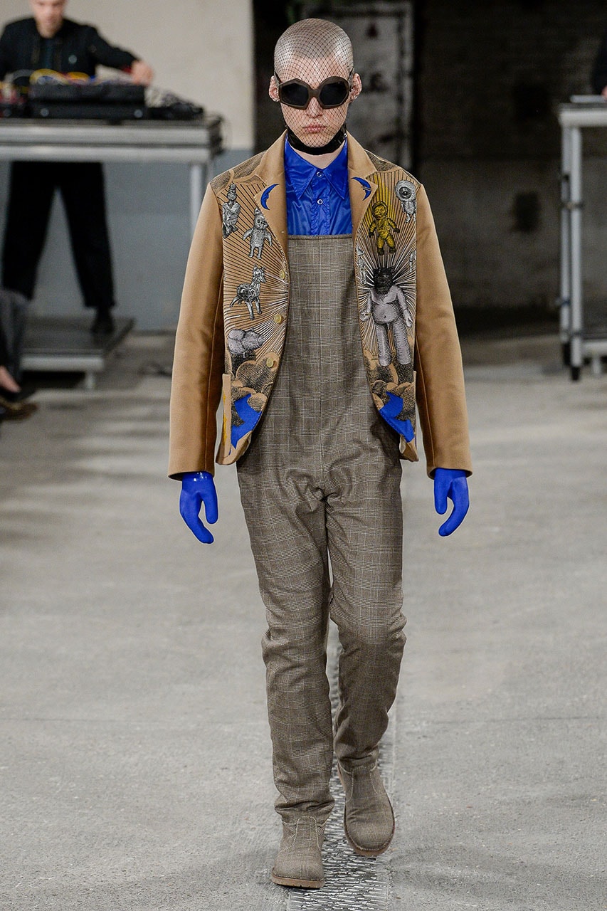 Walter Van Beirendonck Calls Out Louis Vuitton, Virgil Abloh antwerp six designer runway show ss21 spring summer 2021 copycats imitation fake sunglasses jacket attachment stuffed plush animal