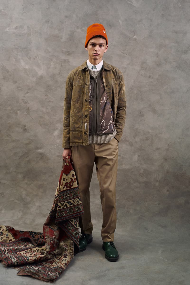 Wood Wood Fall/Winter 2020 Lookbook Collection jackets vests outerwear beanies hats sweaters knitwear sweater shirts button-downs trousers blazers