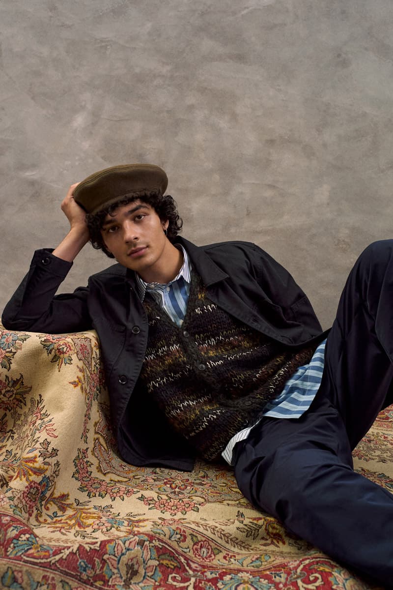 Wood Wood Fall/Winter 2020 Lookbook Collection jackets vests outerwear beanies hats sweaters knitwear sweater shirts button-downs trousers blazers