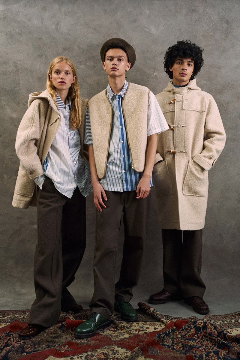 Wood Wood Fall/Winter 2020 Lookbook Collection jackets vests outerwear beanies hats sweaters knitwear sweater shirts button-downs trousers blazers