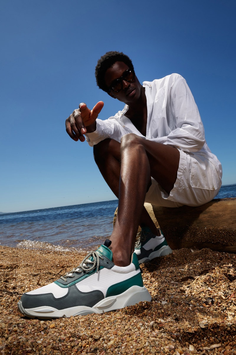 ZESPÀ Spring/Summer 2021 Footwear Collection sandals slip-ons sneakers Mediterranean beach summer beige white blue orange sustainable soles leather
