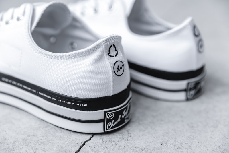 7 MONCLER x fragment design x Converse Chuck 70 Ox “Black/White” “White/Black” Closer Look Footwear Release Information Drop Date HBX Sneaker Collaboration Heat Hype Stamp 