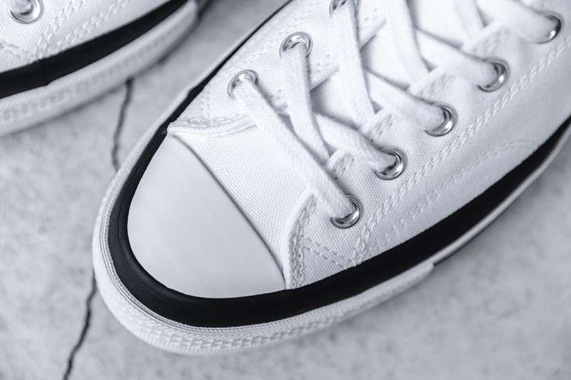 7 MONCLER x fragment design x Converse Chuck 70 Ox “Black/White” “White/Black” Closer Look Footwear Release Information Drop Date HBX Sneaker Collaboration Heat Hype Stamp 