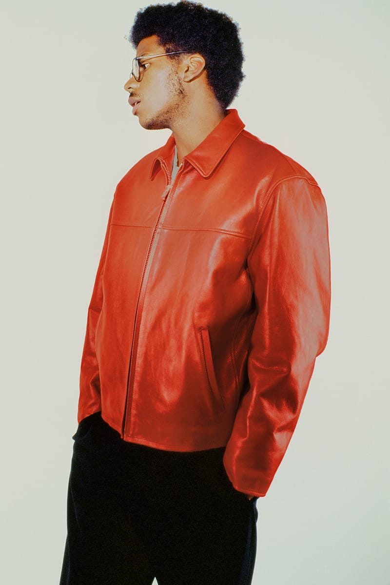 supreme jacket leather