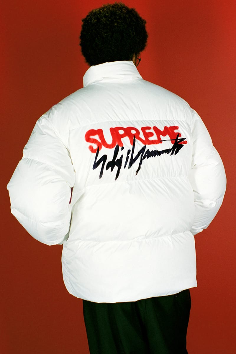 supreme white puffer jacket