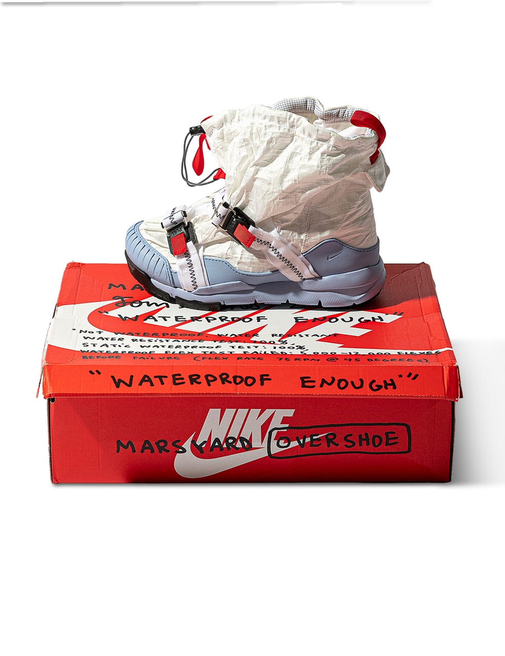 Errolson Hugh ACRONYM, Nothing Knew HBX Giveaway Tom Sachs x Nike Mars Yard Overshoe friends family f&f vapormax silver colorway Z1-J1A J1E-GT J1A-GTKP