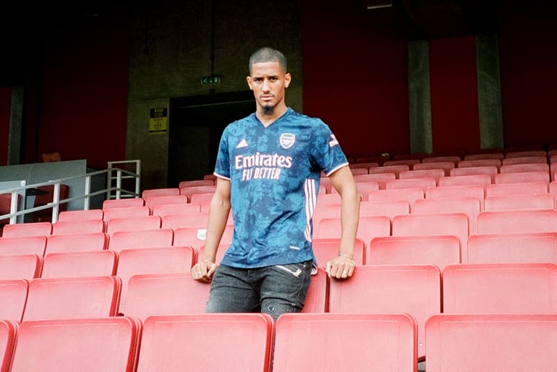 arsenal adidas football 2020 21 third kit tie dye blue orange hector bellerin release information first look