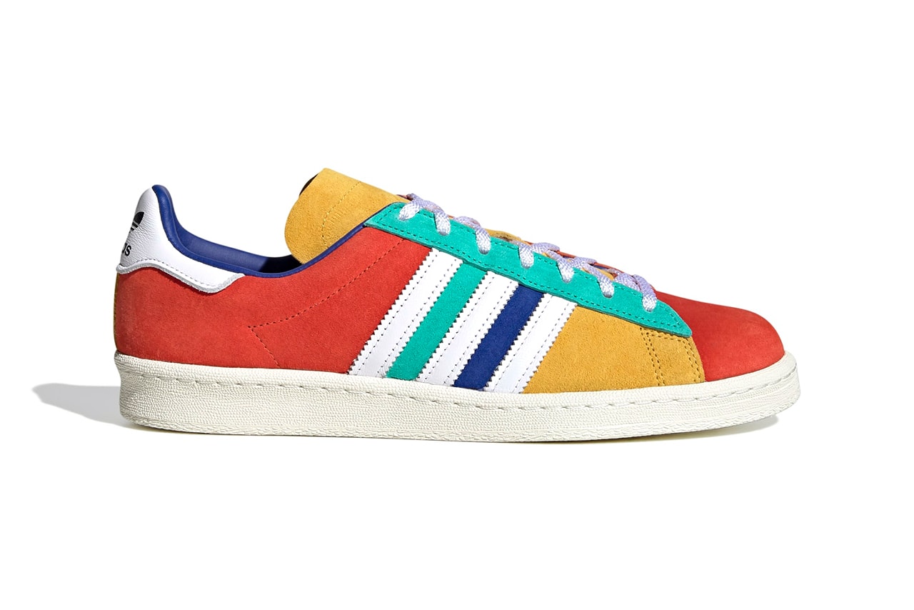 adidas Originals Campus 80s Multicolored Patchwork Suede "Royal Blue / Cloud White / Core Black" FW5167 Sneaker Release Information Closer Look First Drop Date Three Stripes Trefoil Classic OG 
