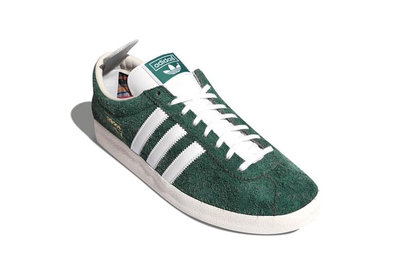 adidas Originals Gazelle Vintage "Green/White" Picnic Park Checkered Print Design Hairy Suede Three Stripes German OG Footwear Casuals Tennis Classic FV9678 '80s 