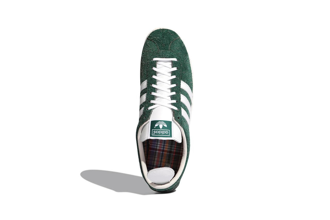 adidas Originals Gazelle Vintage "Green/White" Picnic Park Checkered Print Design Hairy Suede Three Stripes German OG Footwear Casuals Tennis Classic FV9678 '80s 