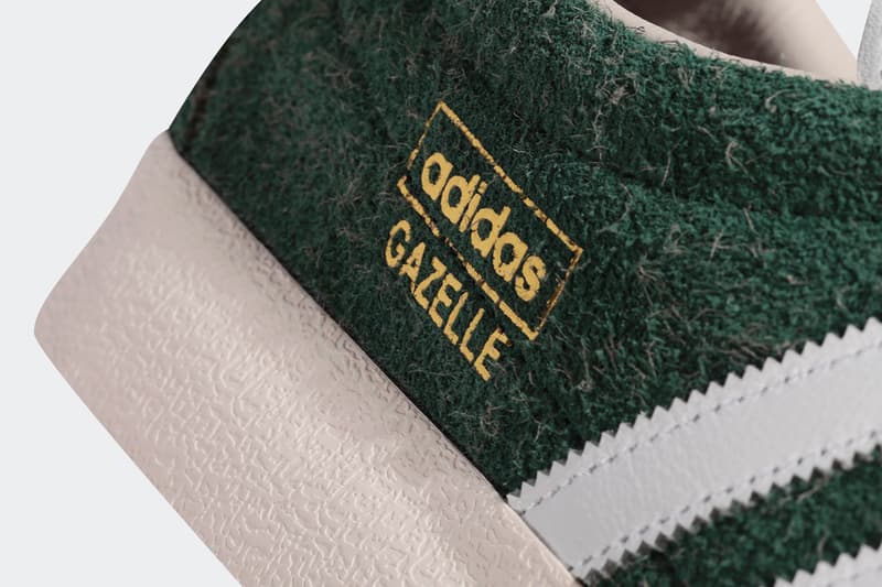 adidas Originals Gazelle Vintage "Green/White" Picnic Park Checkered Print Design Hairy Suede Three Stripes German OG Footwear Casuals Tennis Classic FV9678 '80s