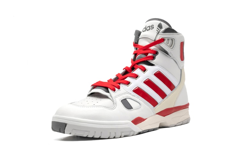 adidas Originals KC Torsion Artillery "CRYWHT/SCARLE/OWHITE" "CRYWHT/CBLACK/OWHITE" FZ0883 FZ0884 'Bill and Ted's Excellent Adventure' Wyld Stallyns Footwear 1991 Basketball OG Silhouette Remake Release Information Drop Date Closer Look High Tops