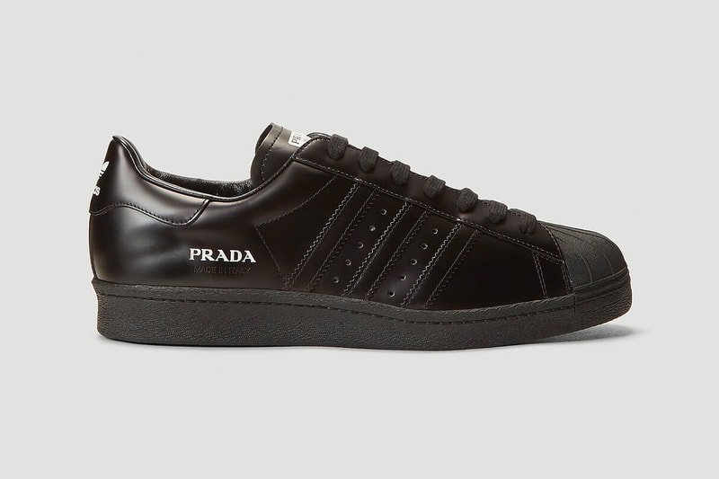 Prada x adidas Originals Superstar Sneakers Release  LN-CC Silver Black White Italian sneakers kicks 