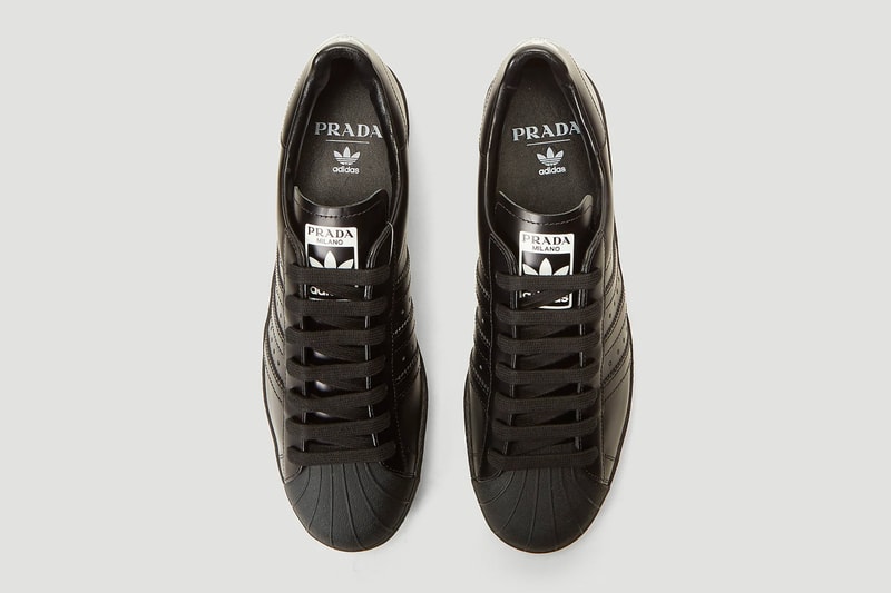 Prada x adidas Originals Superstar Sneakers Release  LN-CC Silver Black White Italian sneakers kicks 