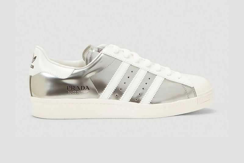 Prada x adidas Originals Superstar Sneakers Release  LN-CC Silver Black White Italian sneakers kicks 