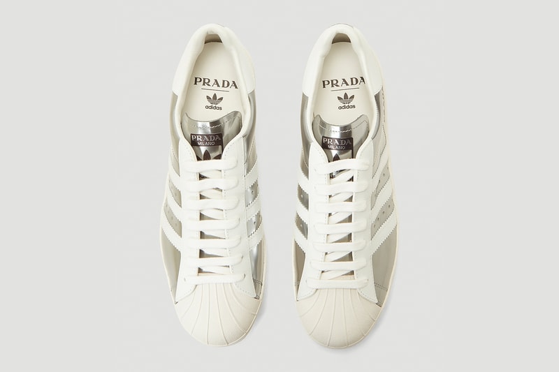 Prada x adidas Originals Superstar Sneakers Release  LN-CC Silver Black White Italian sneakers kicks 