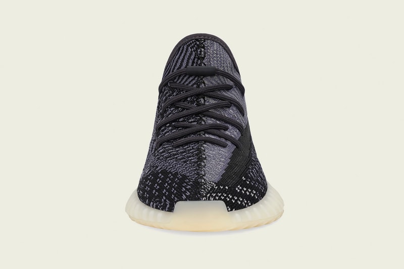 adidas Originals YEEZY BOOST 350 V2 "Carbon" Release Information Closer Look Footwear Sneaker Kanye West 'Ye Three Stripes Primeknit Sole Unit Gum