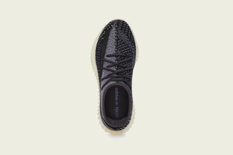 adidas Originals YEEZY BOOST 350 V2 "Carbon" Release Information Closer Look Footwear Sneaker Kanye West 'Ye Three Stripes Primeknit Sole Unit Gum