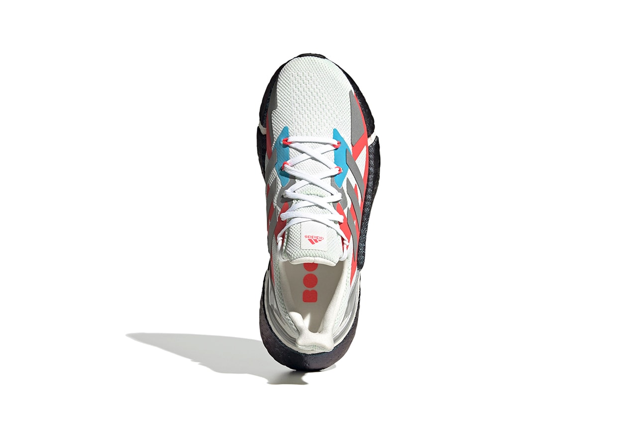 adidas X9000L4 "Crystal White / Silver Metallic / Signal Green" FW8406 BOOST Midsole Running Sneaker Release Information Closer First Look Tech Footwear CGI