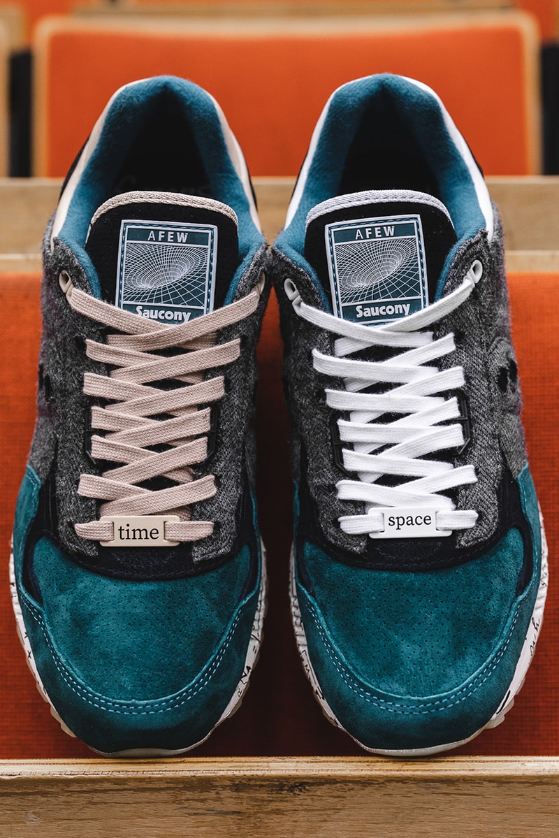 AFEW x Saucony Shadow 5000 "Time & Space" Theory of Relativity Albert Einstein Sneaker Collaboration Release Information Drop Date Lookbook Premium Materials Limited Edition HYPE Shoes Footwear