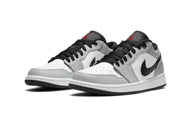 Air Jordan 1 Low Light Smoke Grey Release Info 553558-030 Gym Red White Buy Price