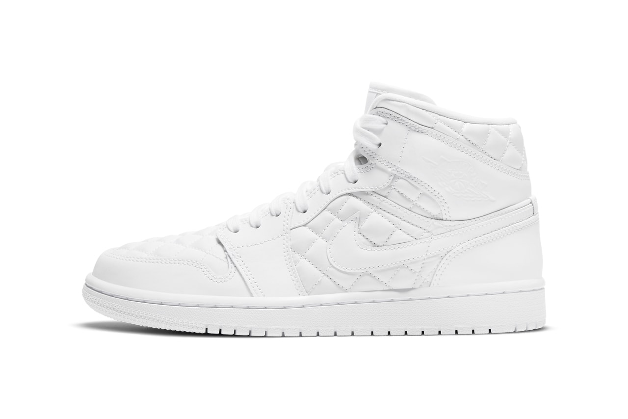 air jordan brand 1 mid quilted DB6078 100 white black official release date info photos price store list buying guide womens