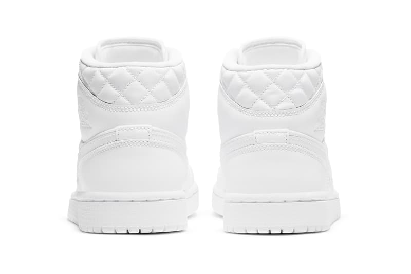 air jordan brand 1 mid quilted DB6078 100 white black official release date info photos price store list buying guide womens