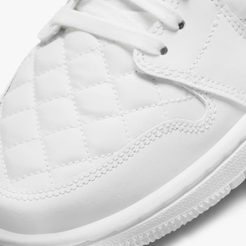 air jordan brand 1 mid quilted DB6078 100 white black official release date info photos price store list buying guide womens