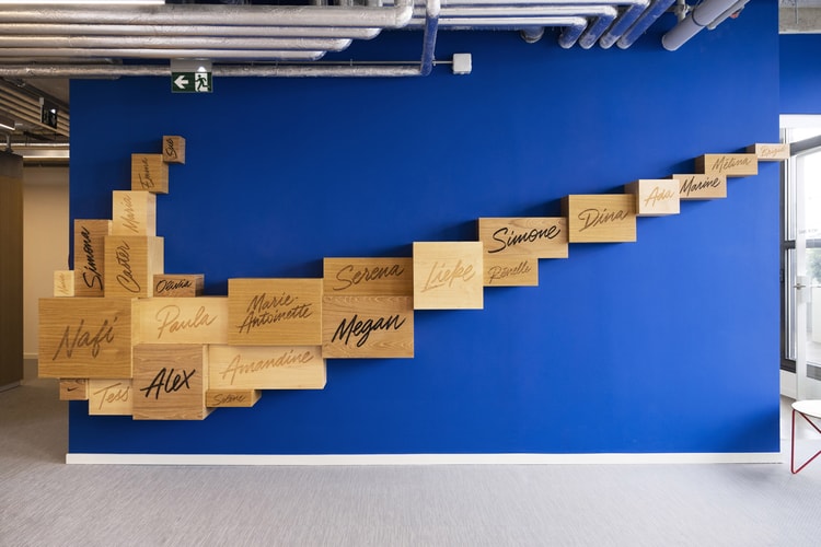 Alexis Tyrsa Crafts Large-Scale Murals at New Nike France Headquarters