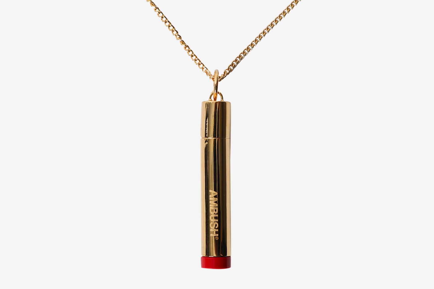 AMBUSH Pill Case Necklace Gold blue red release the webster yoon verbal accessories jewelry 