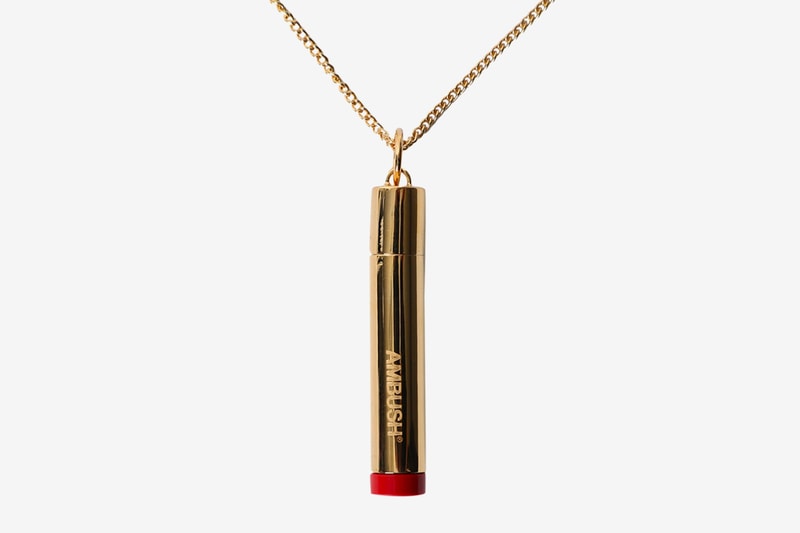 AMBUSH Pill Case Necklace Gold blue red release the webster yoon verbal accessories jewelry 