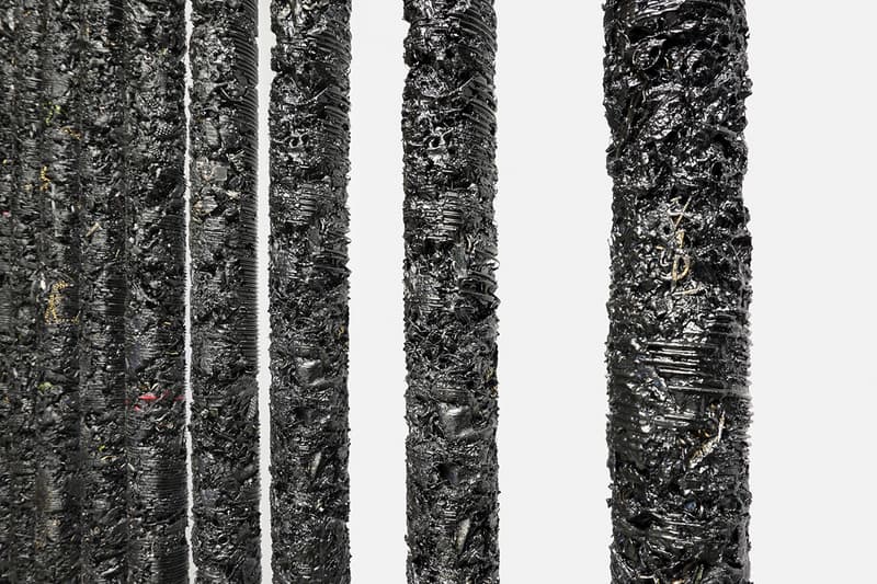 helmut lang saint laurent rive droite sculptures artwork details colette scraps unwanted pieces collaboration