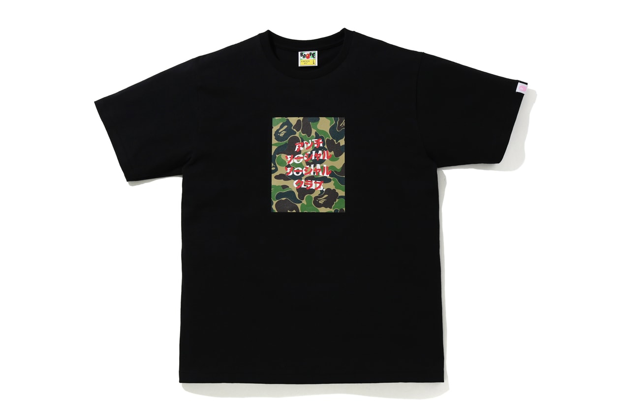 anti social social club bape fall 2020 collaboration capsule collection 1st camo green pink blue official release date info photos price store list buying guide