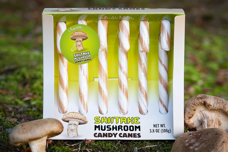 Archie McPhee Creates Shiitake Mushroom, Pho, and Ketchup-Flavored Candy Canes
